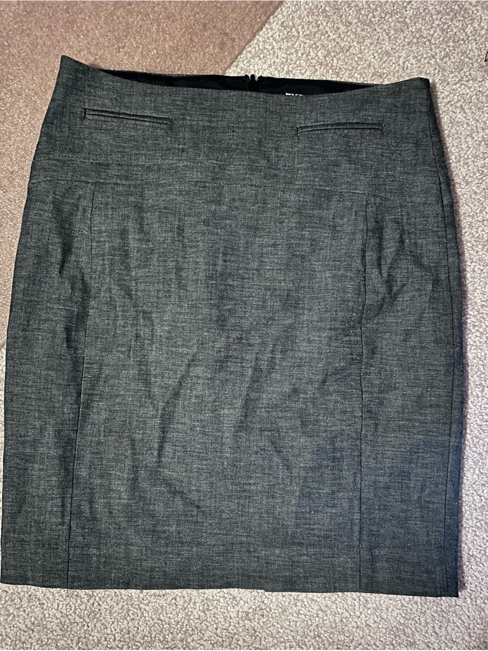 Express Dark Gray Pencil Skirt
